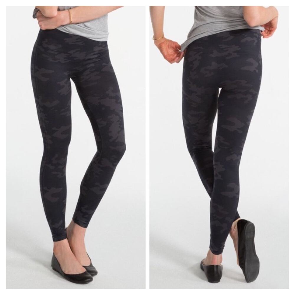Spanx Seamless Look at Me Now Camo Shaping High Waist Leggings Size L